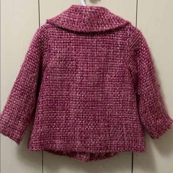 Old Navy Pink and Burgundy Pea Coat - Picture 5 of 7